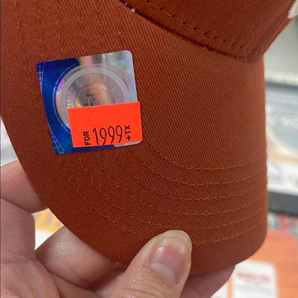 Burnt Orange Cap with Longhorn Logo - Picture 6 of 7
